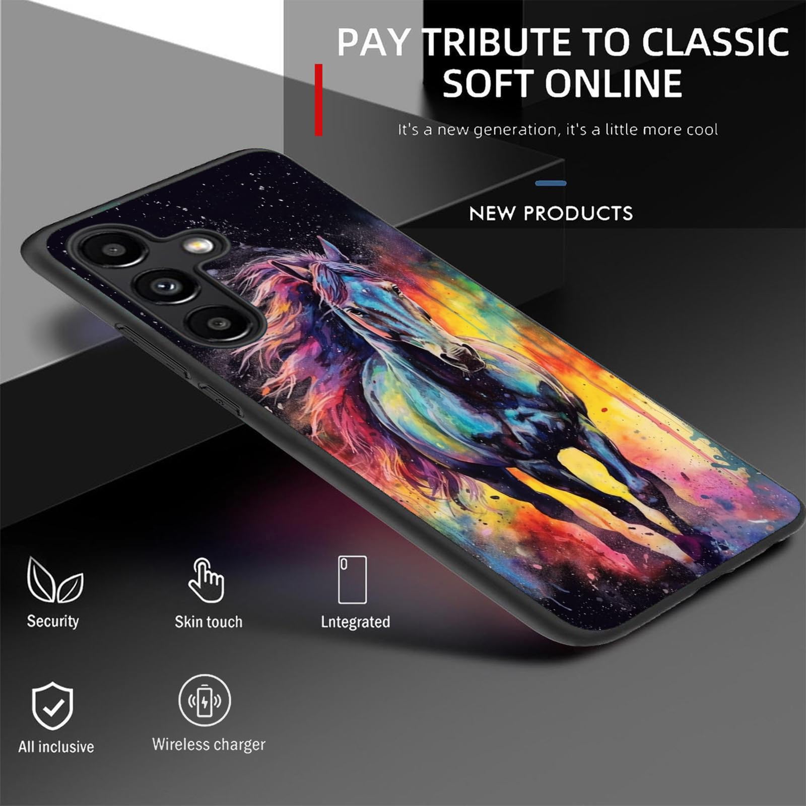 Fgdrfgrw Designed For Galaxy S24 Fe Case,Soft Frosted Tpu Ultra Thin Cover,Shock-Absorption,Anti-Scratch Protective Case For Sam